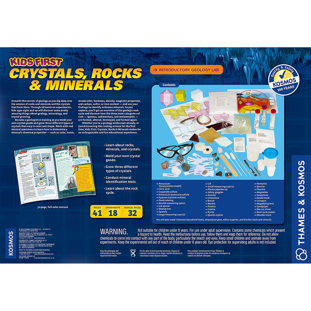 Thames and Kosmos Kids First Crystals, Rocks, and Minerals Kit