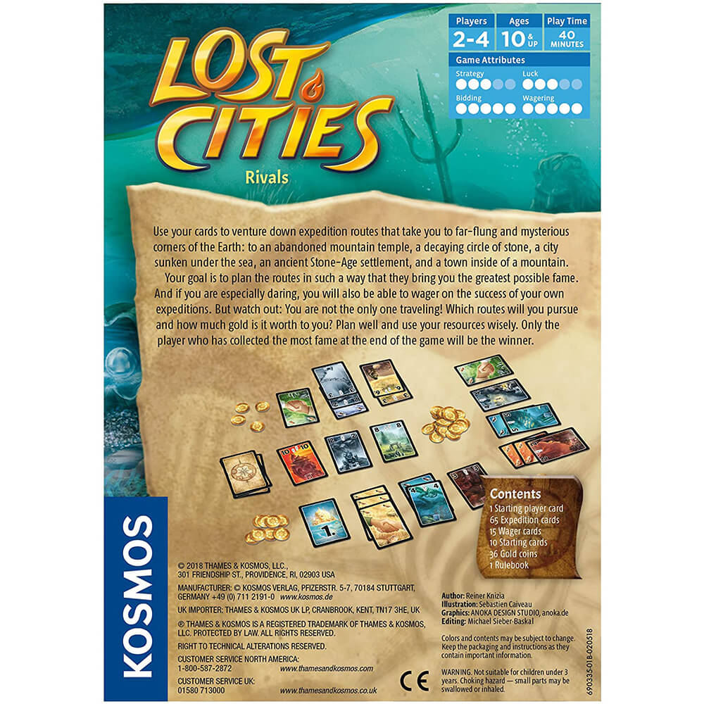 Thames and Kosmos Lost Cities: Rivals