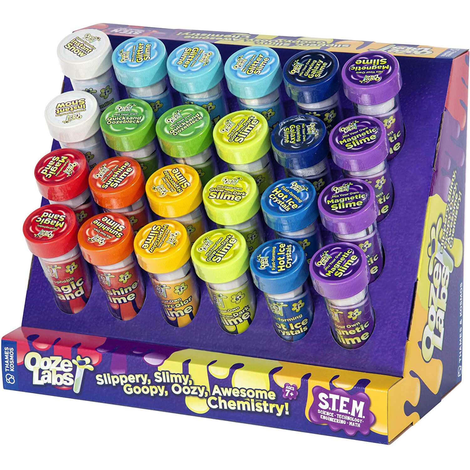 Thames and Kosmos Ooze Labs POP Display PREFILLED with 24 units