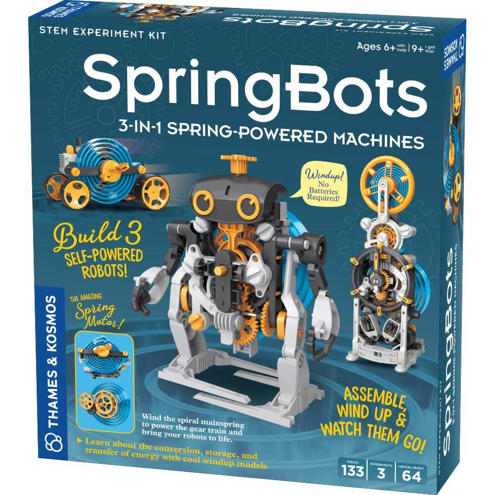 Thames and Kosmos SpringBots 3-in-1 Spring-Powered Machines