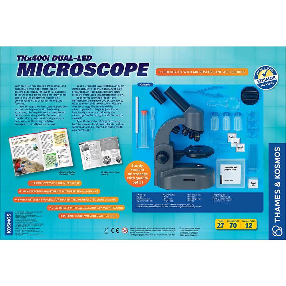 Thames and Kosmos TKx400i Dual-LED Microscope