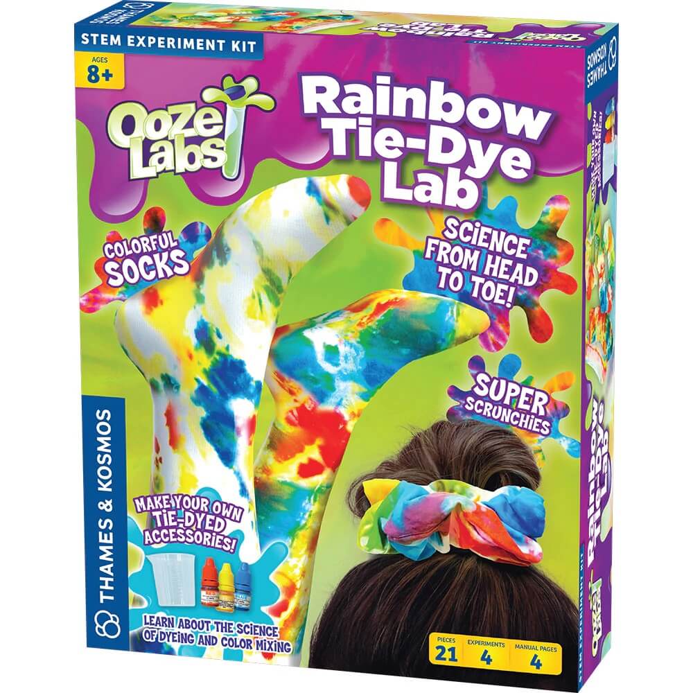 Thames & Kosmos Ooze Labs Rainbow Tie-Dye Lab Science Set