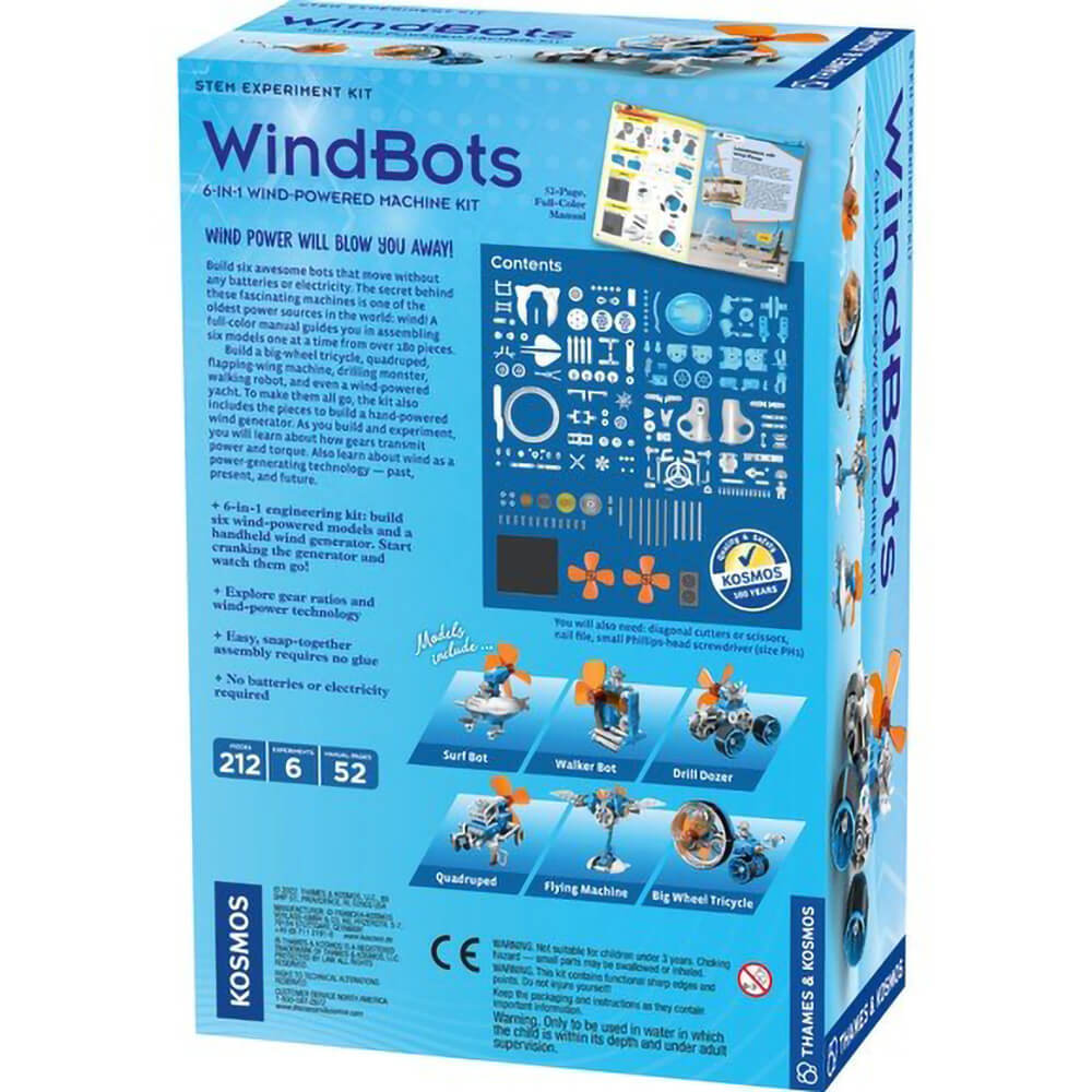 Thames & Kosmos WindBots 6-in-1 Wind-Powered Machine Kit Science Set