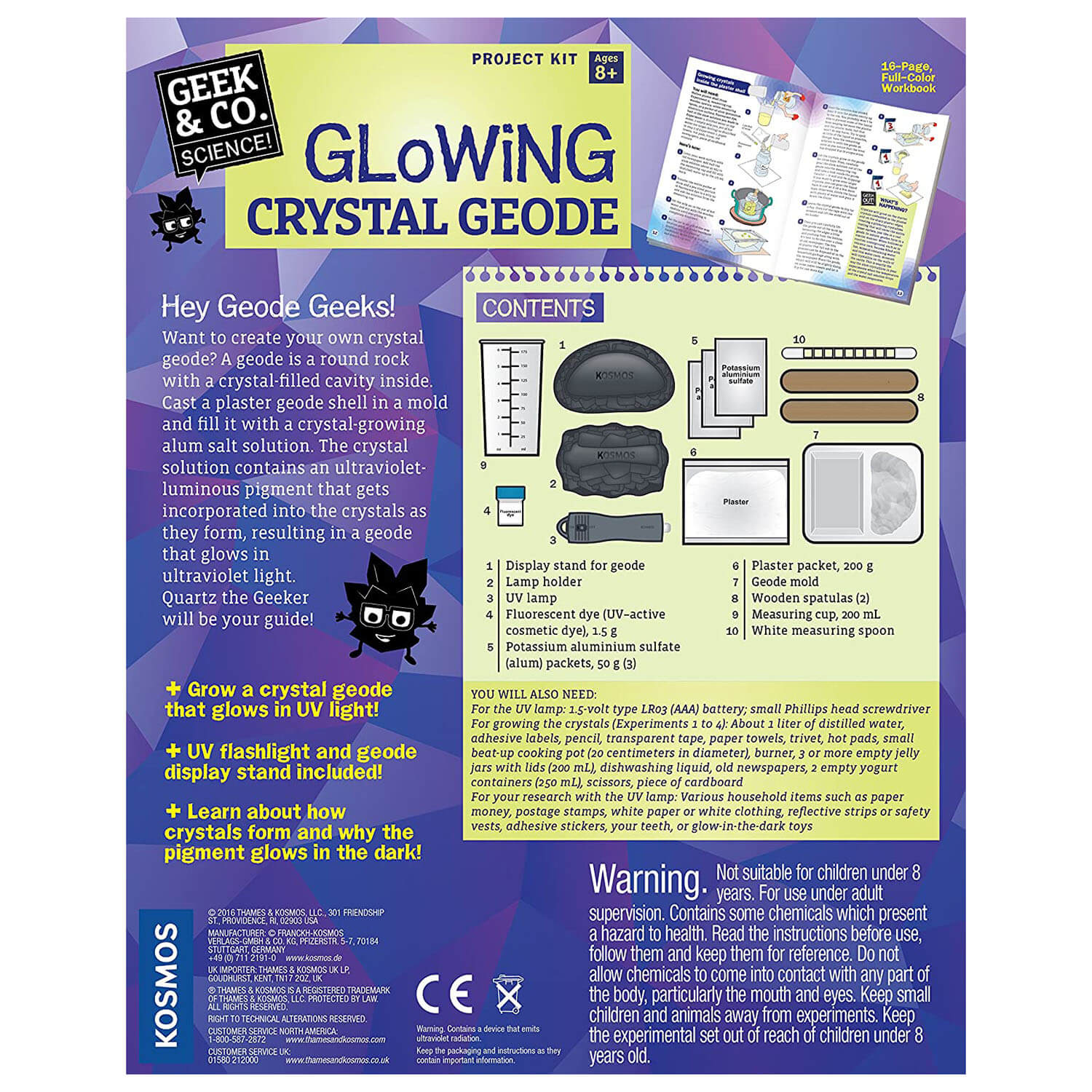 Thames and Kosmos Glowing Crystal Geode