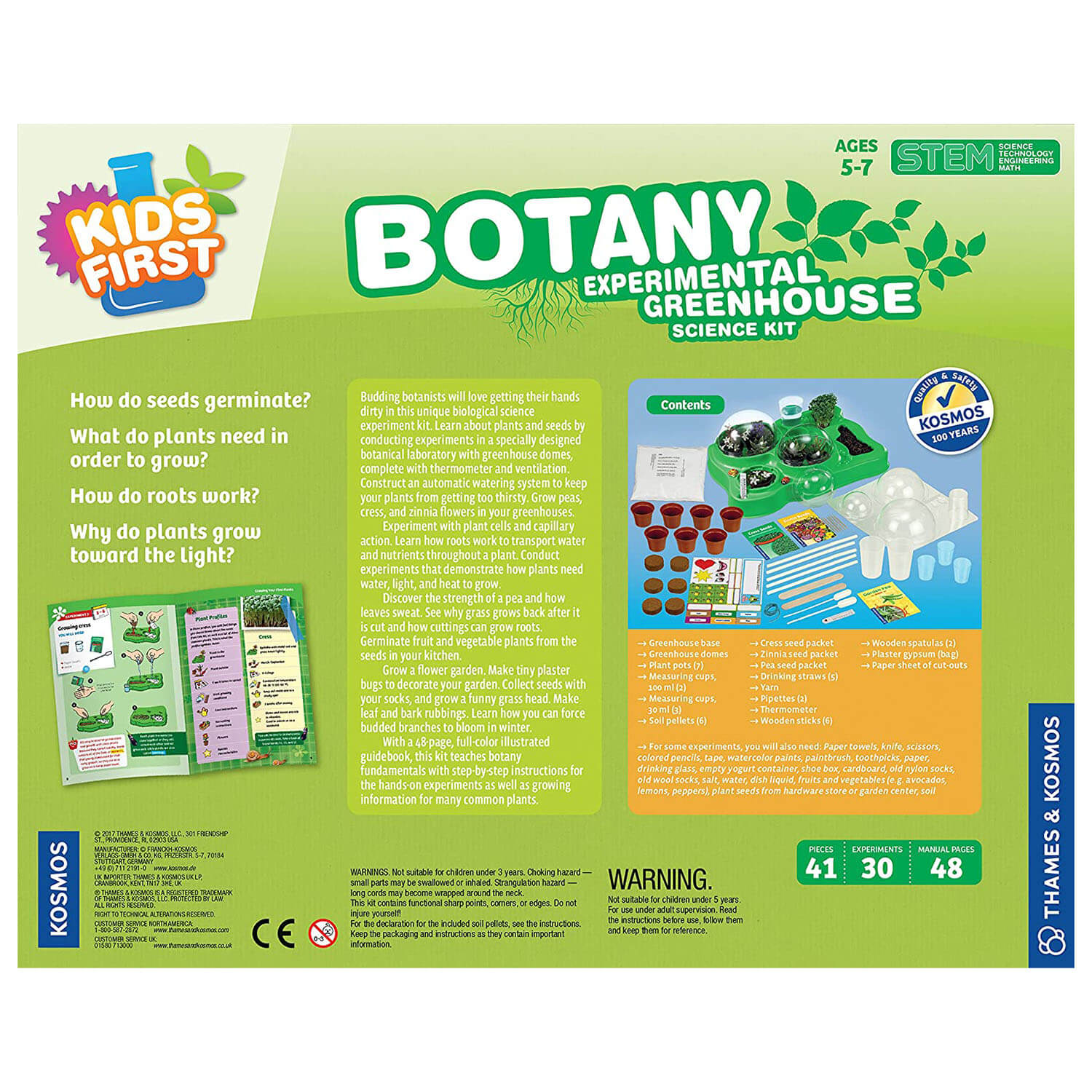 Thames and Kosmos Botany - Experimental Greenhouse
