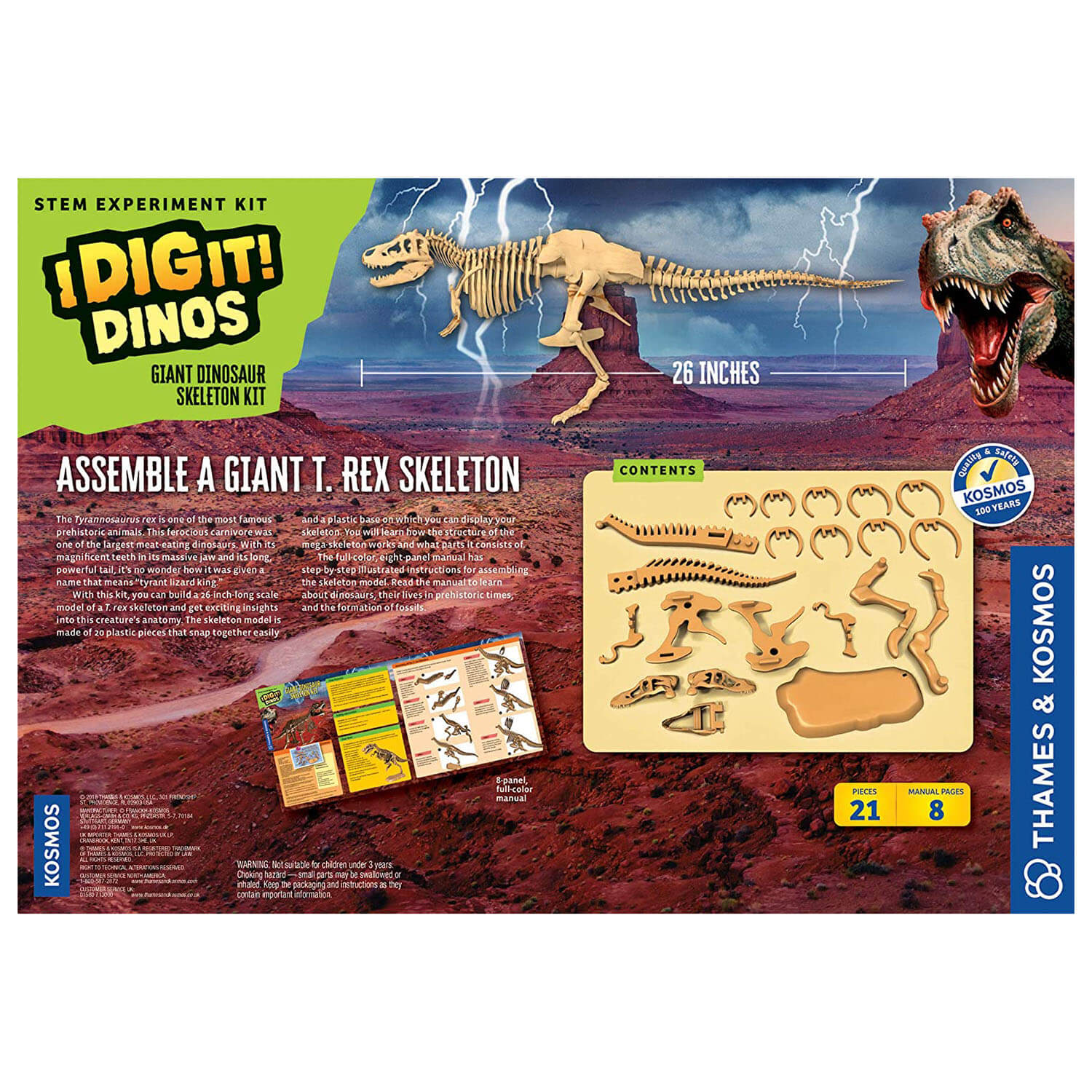 Thames and Kosmos Giant Dinosaur Skeleton Kit