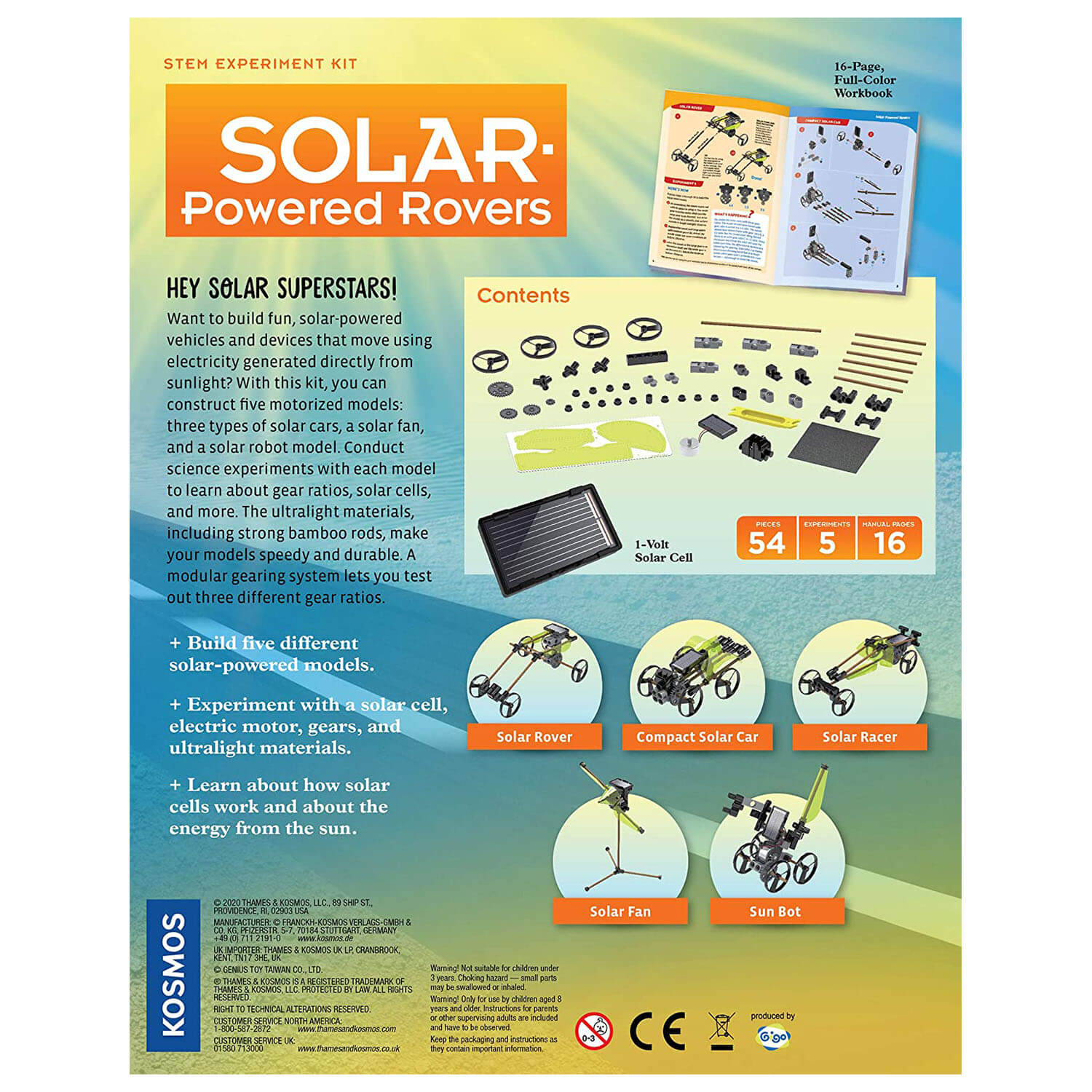 Thames and Kosmos Solar-Powered Rovers