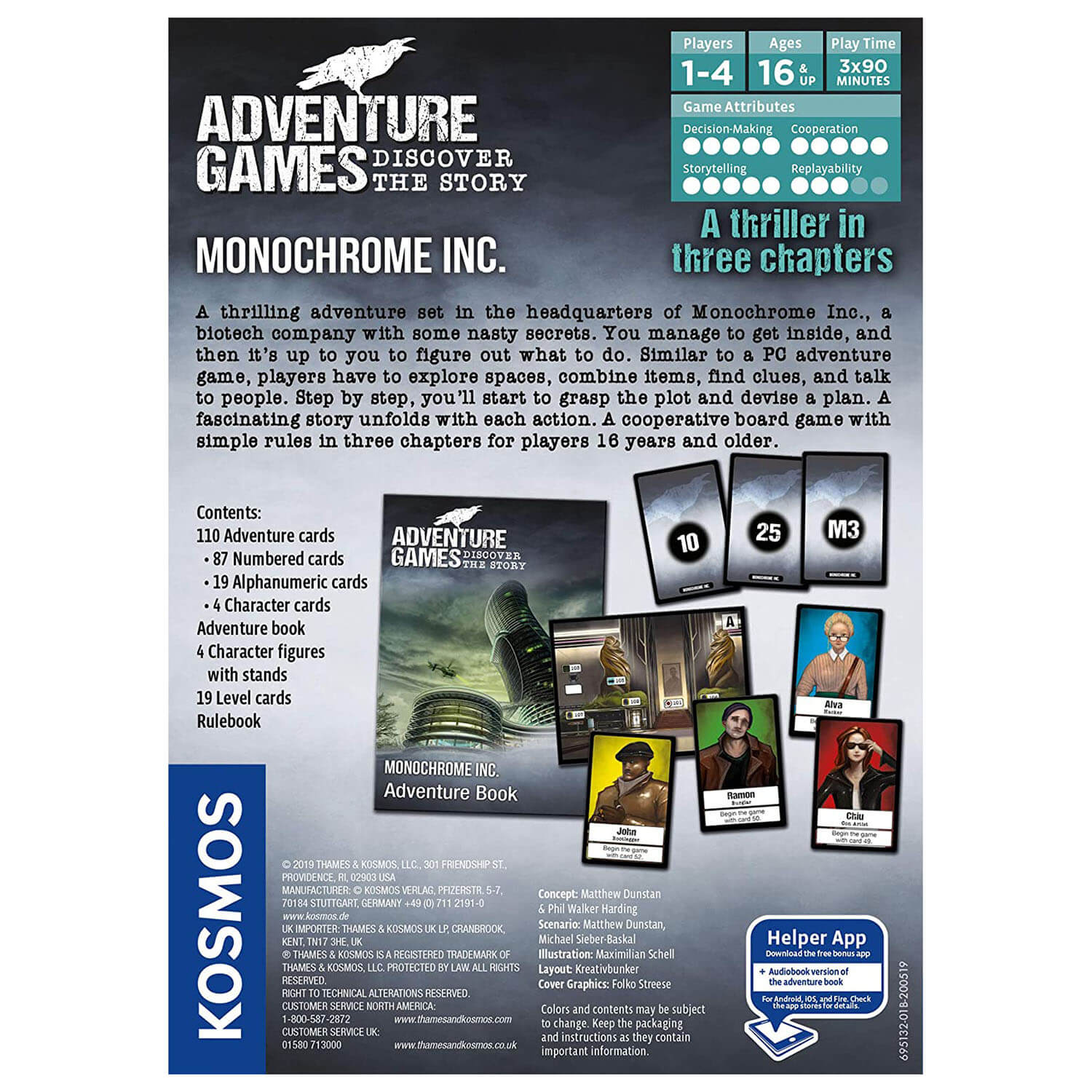 Thames and Kosmos Adventure Games: Monochrome Inc.