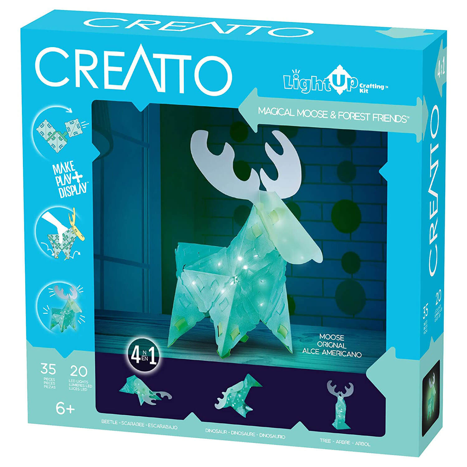 Thames and Kosmos Creatto: Magical Moose & Forest Friends Light-up Kit