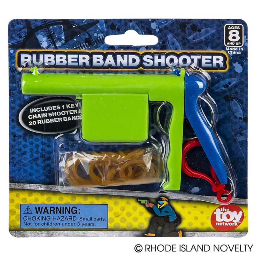 The Toy Network Rubber Band Shooter with 20 Rubber Bands