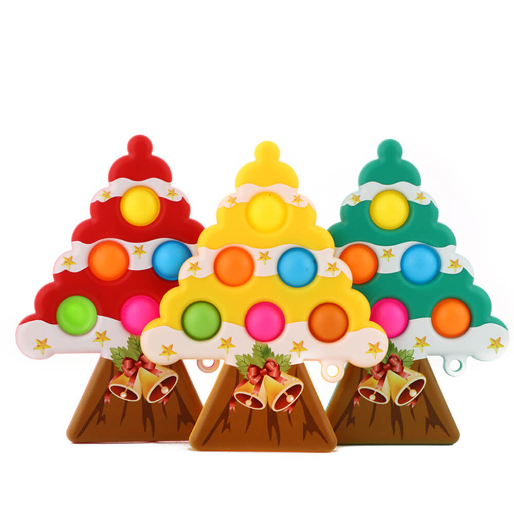 ThinkKool Christmas Tree Dimple Pop Fidget Toy (colors and styles may vary)