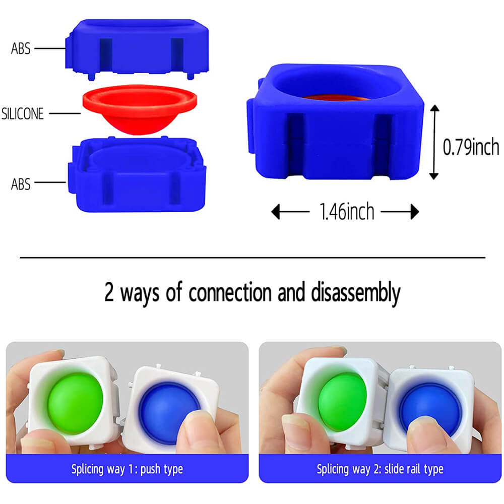 ThinkKool Push Bubble Pop Fidget Toy (colors and styles may vary)