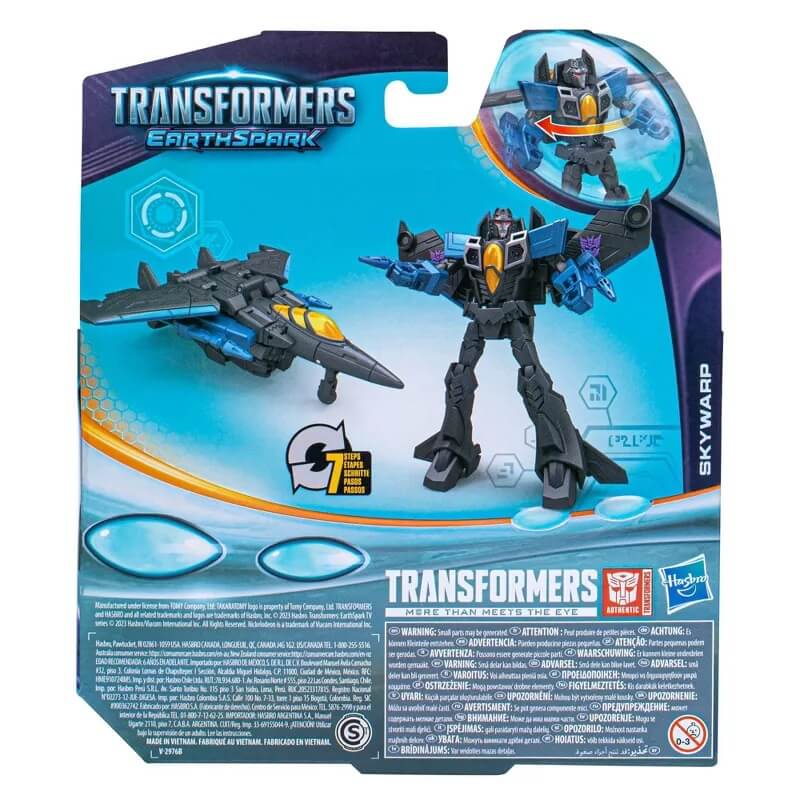 Transformers EarthSpark Skywarp Warrior Class 5 Inch Action Figure, New in Box Transformers EarthSpark Skywarp Warrior Class 5 Inch Action Figure, New in Box