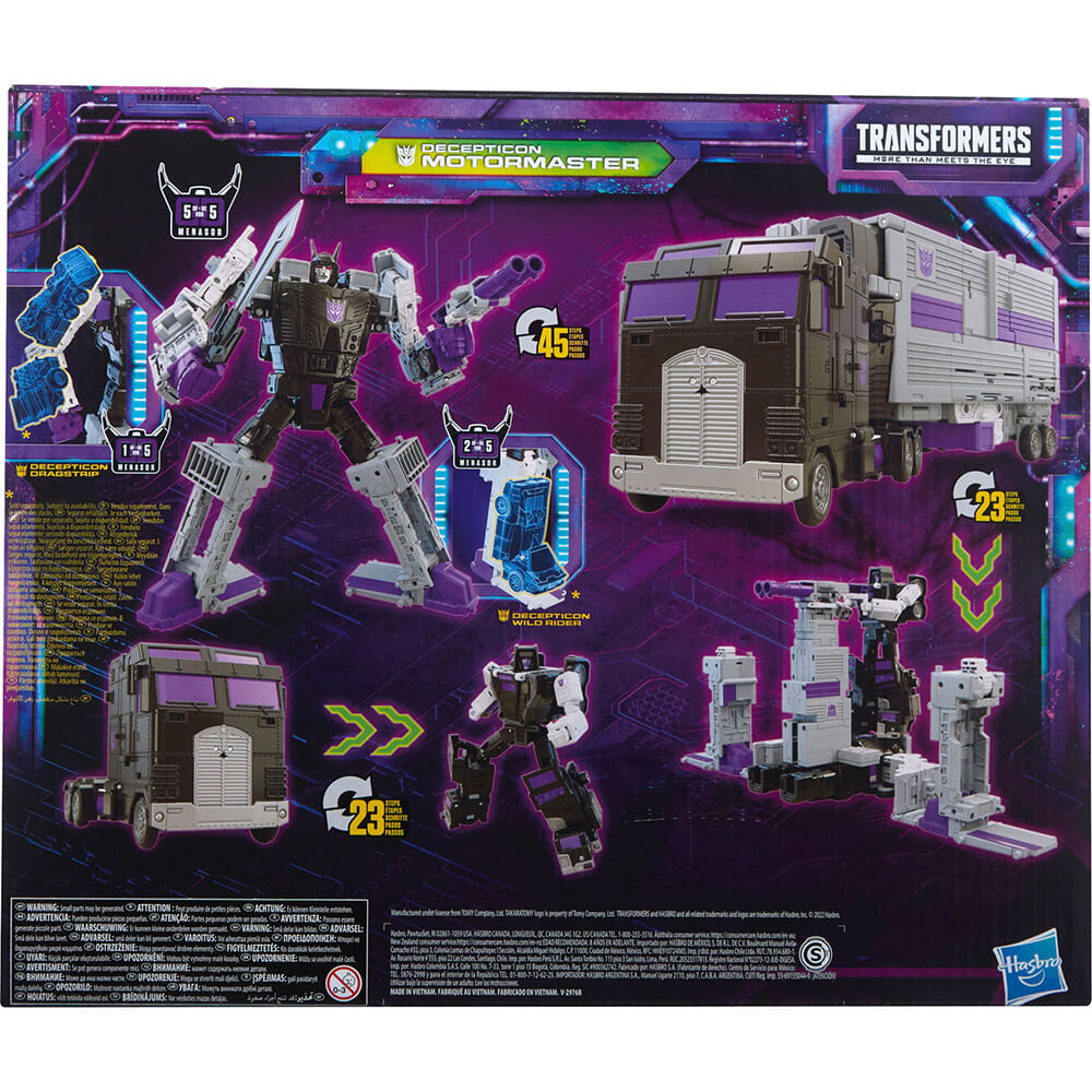 Transformers Generations Legacy Series Commander Decepticon Motormaster Combiner Figure