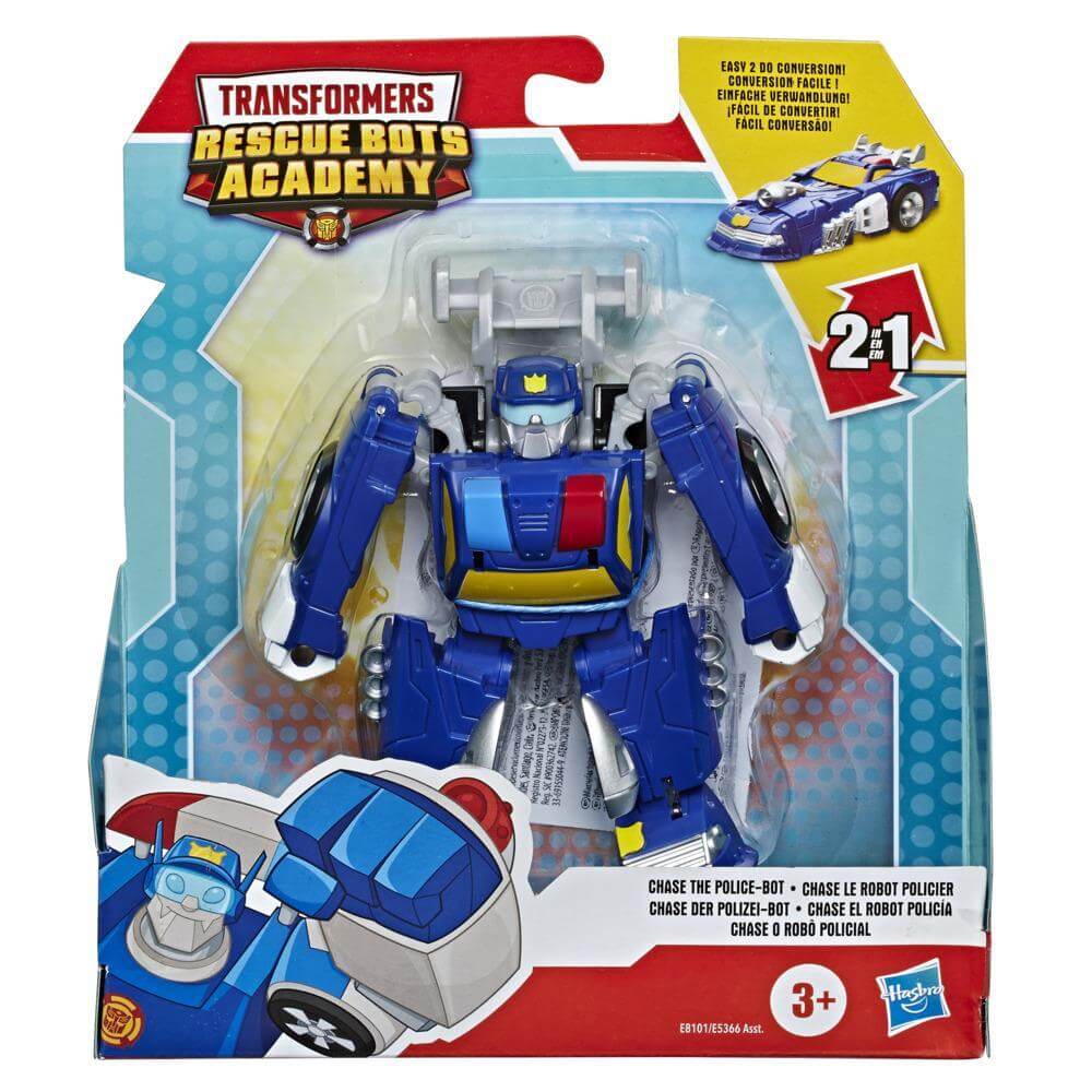 Transformers Rescue Bots Academy Chase the Police-Bot Action Figure
