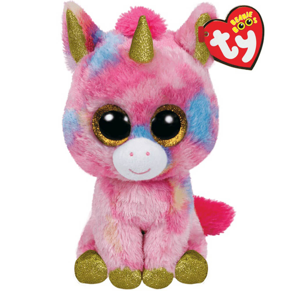 Ty Beanie Boos Fantasia the Multicolored Unicorn 6" Plush