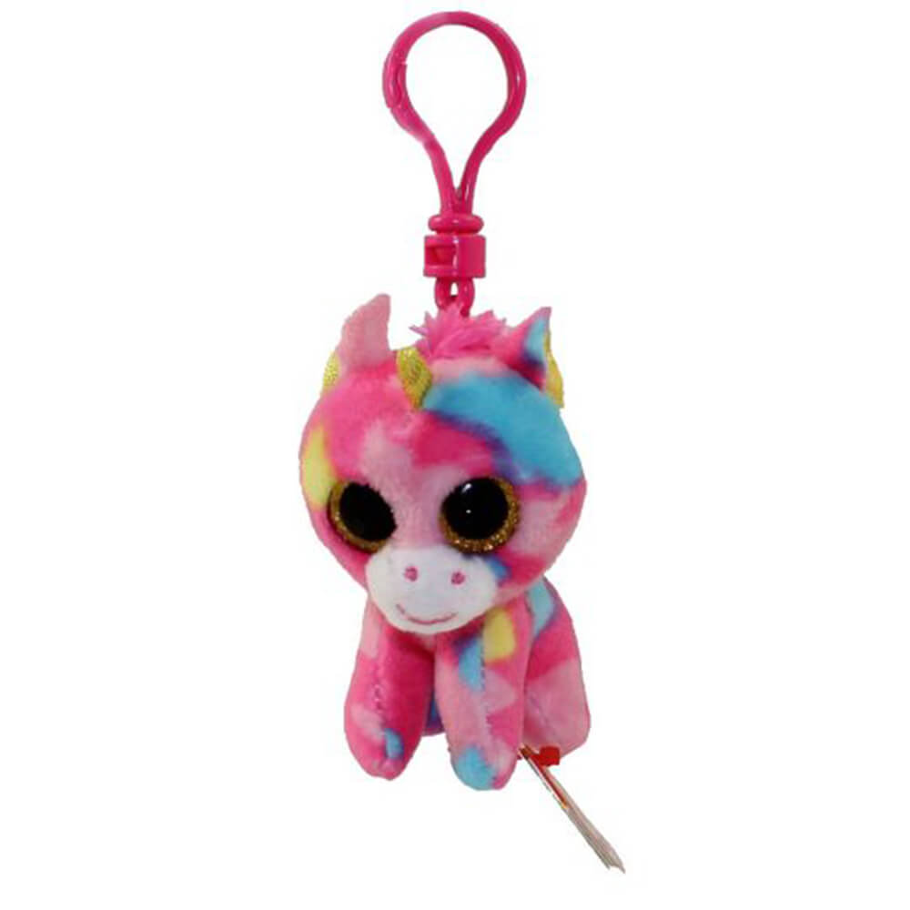 Ty Beanie Boos Fantasia the Multicolored Unicorn Clip