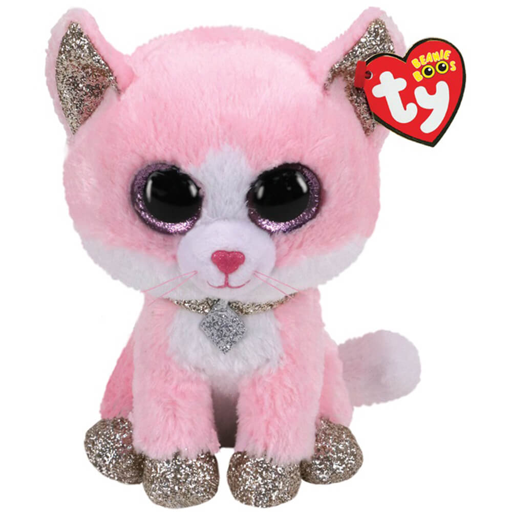 Ty Beanie Boos Fiona the Pink Cat 6" Plush