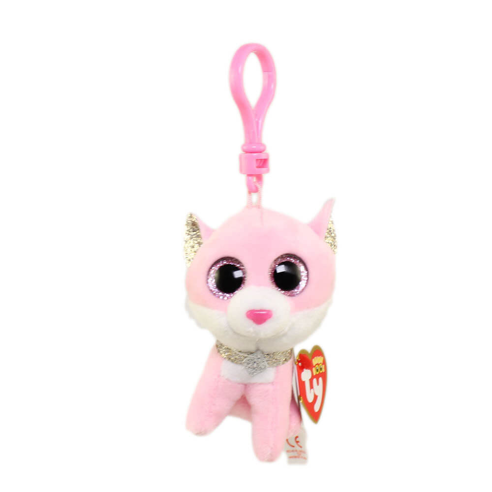 Ty Beanie Boos Fiona the Pink Cat Clip