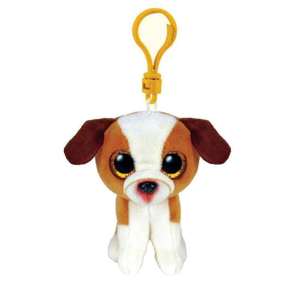 Ty Beanie Boos Hugo the Brown and White Dog Clip