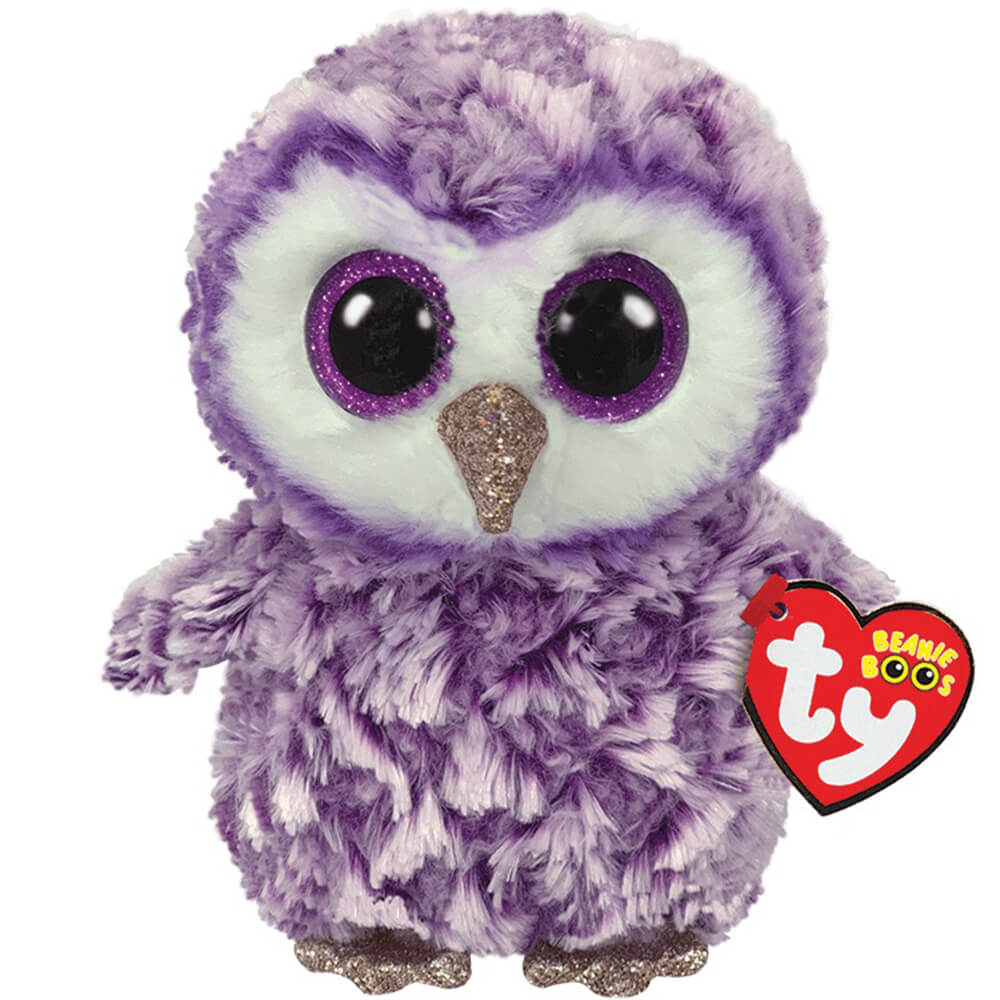 Ty Beanie Boos Moonlight the Purple Owl 6" Plush