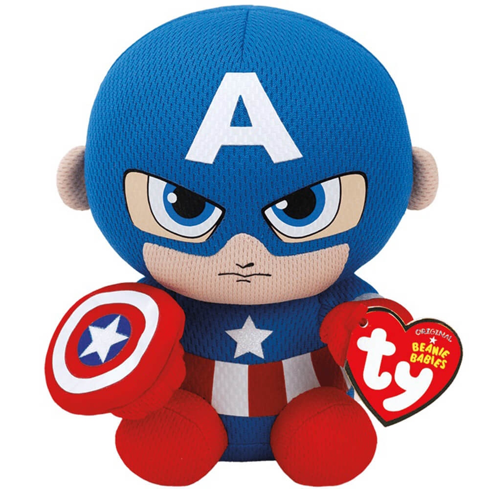 Ty Marvel Captain America 8" Plush