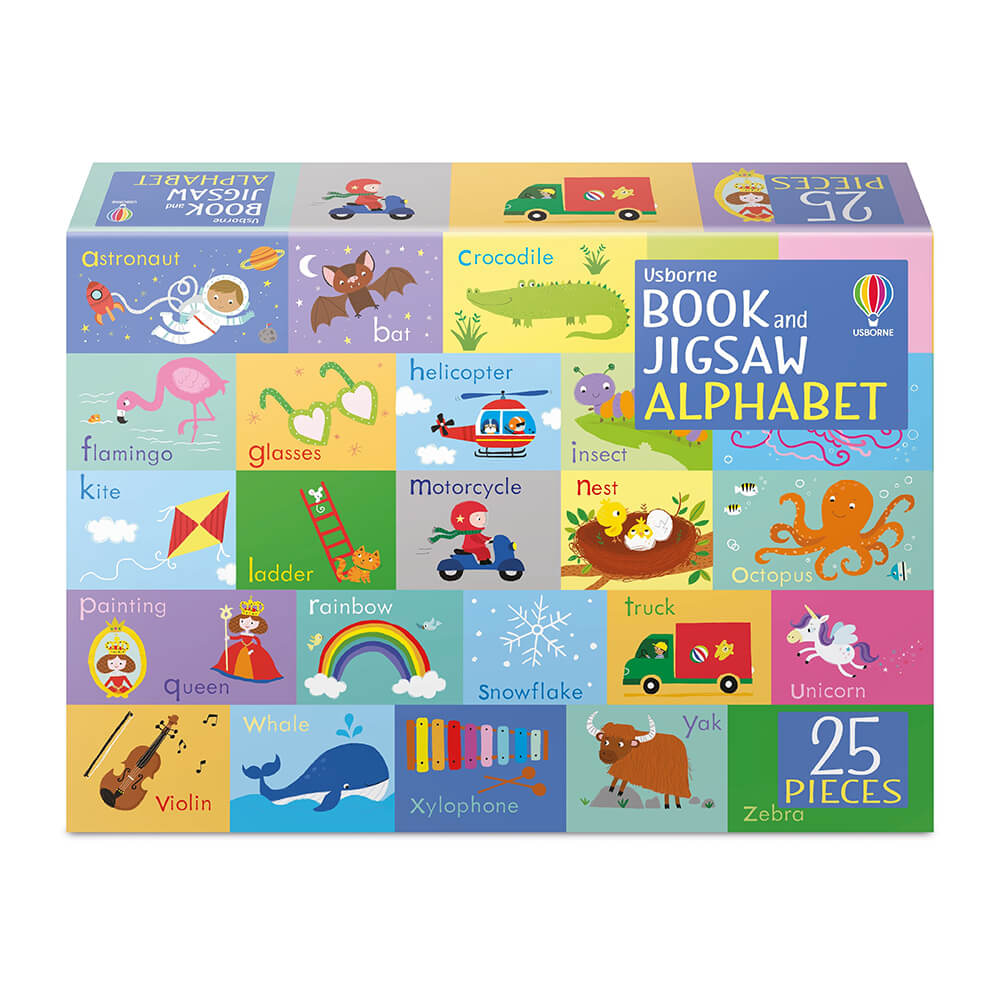 Usborne Alphabet, Book & Jigsaw Puzzle (Book & Jigsaw Box Sets)