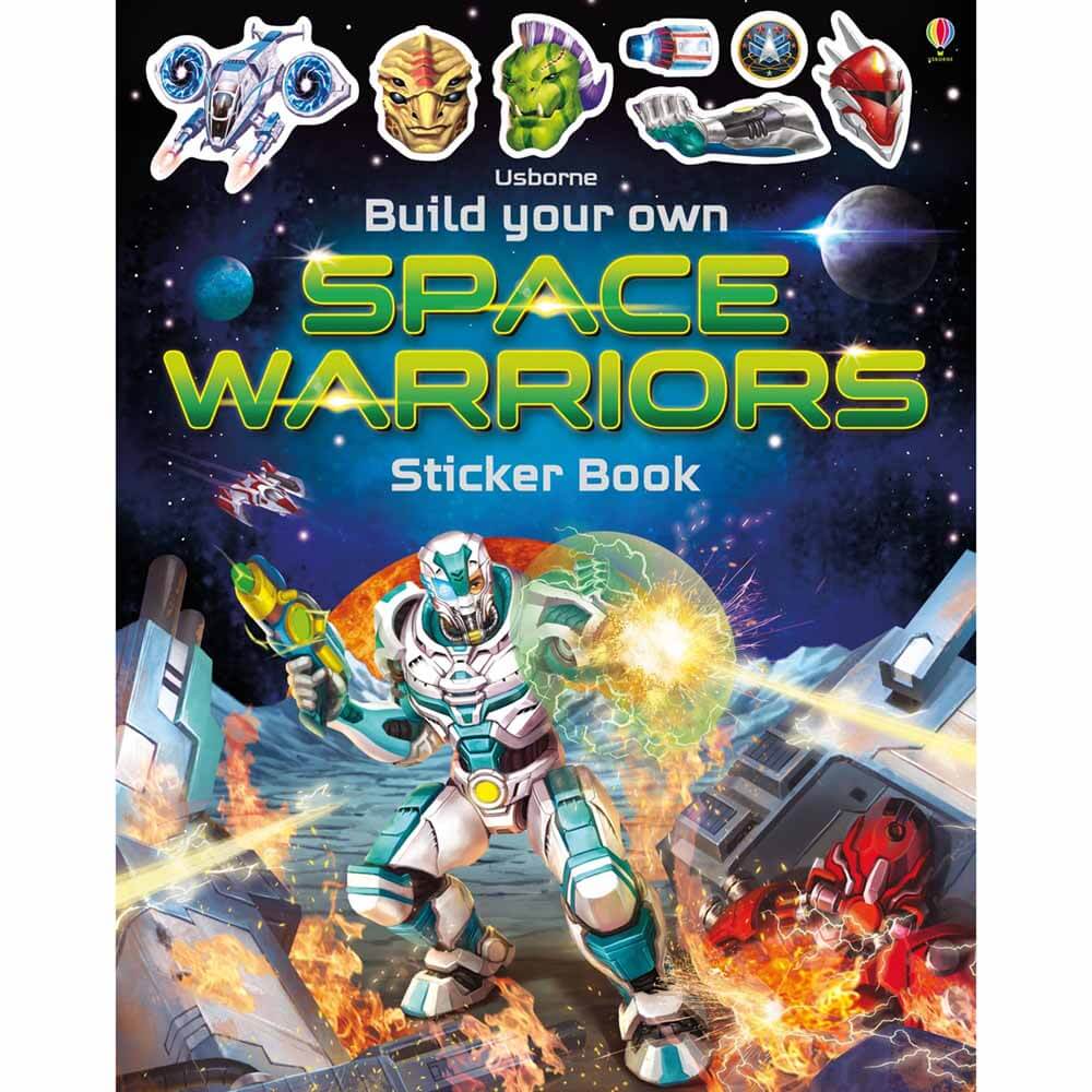 Usborne Build Your Own Space Warriors Sticker Book