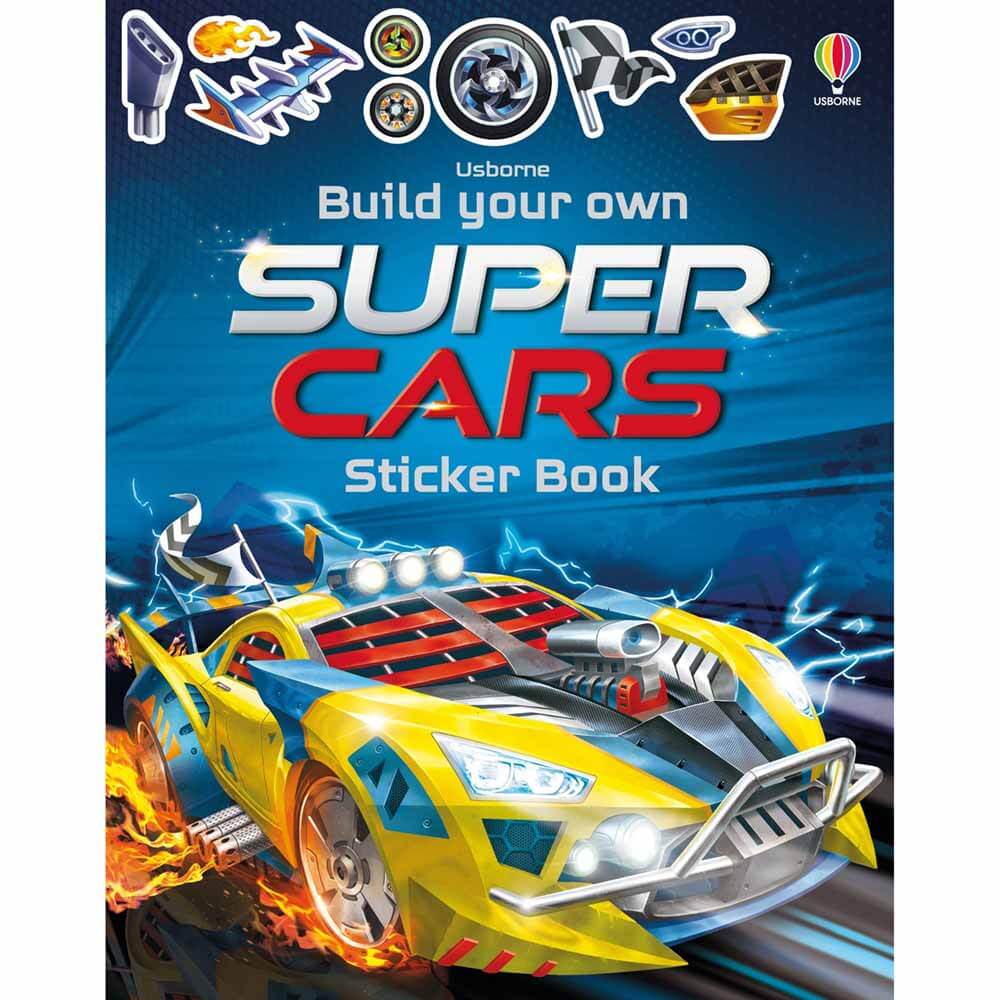 Usborne Build Your Own Supercars Sticker Book