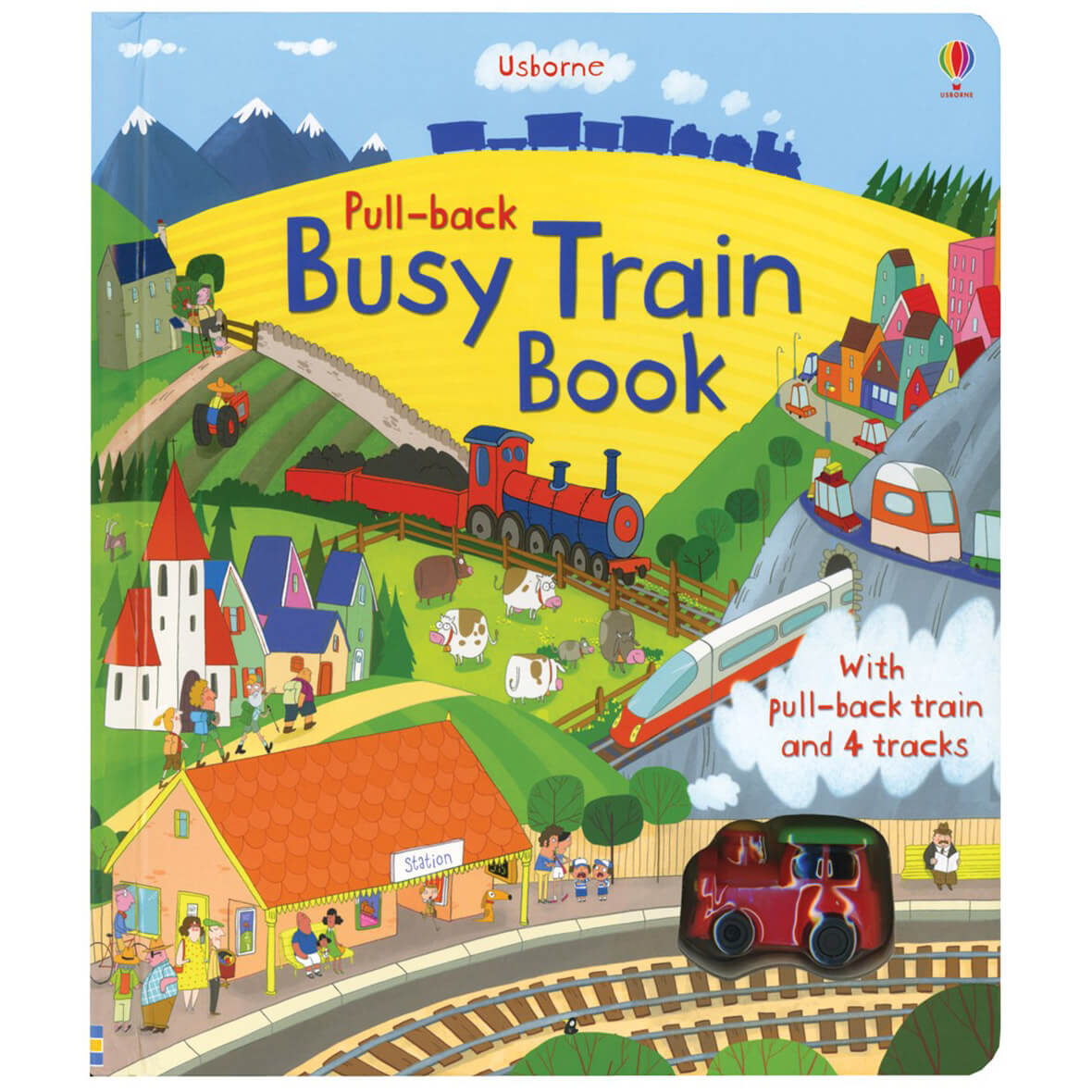 Usborne Busy Train Book (Pull-Back Books)