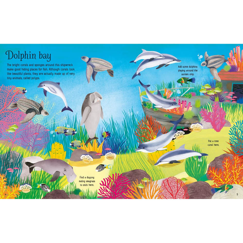 Usborne First Sticker Book, Coral Reef