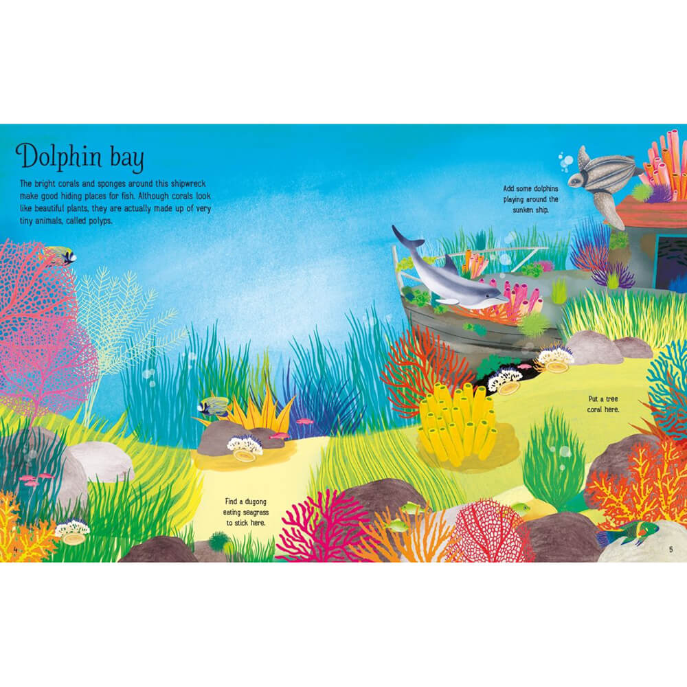 Usborne First Sticker Book, Coral Reef