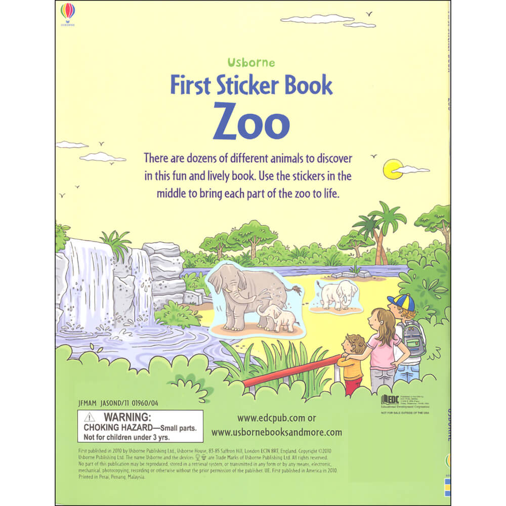 Usborne First Sticker Book Zoo (First Sticker Books)