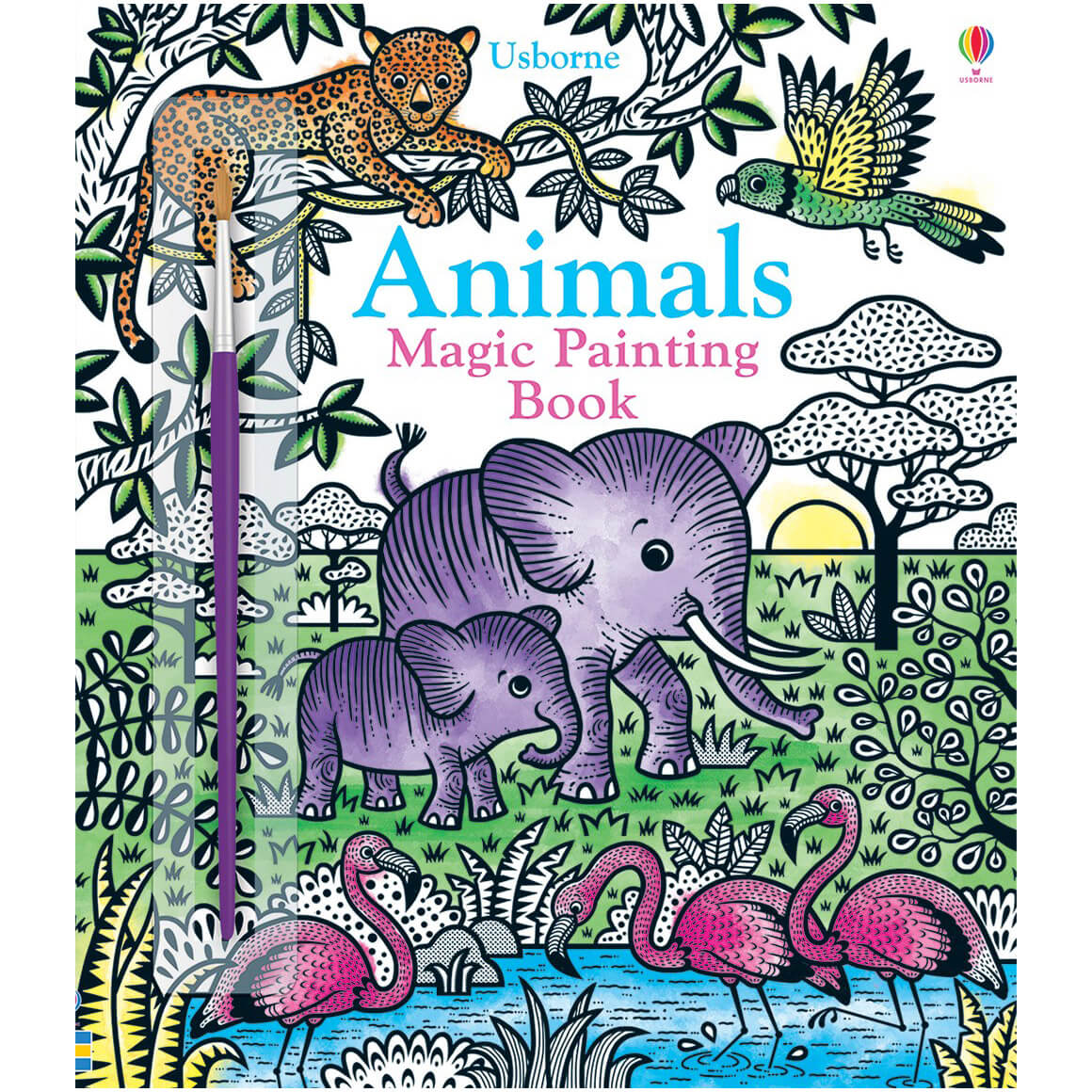 Usborne Magic Painting Book Animals (Magic Painting Books)