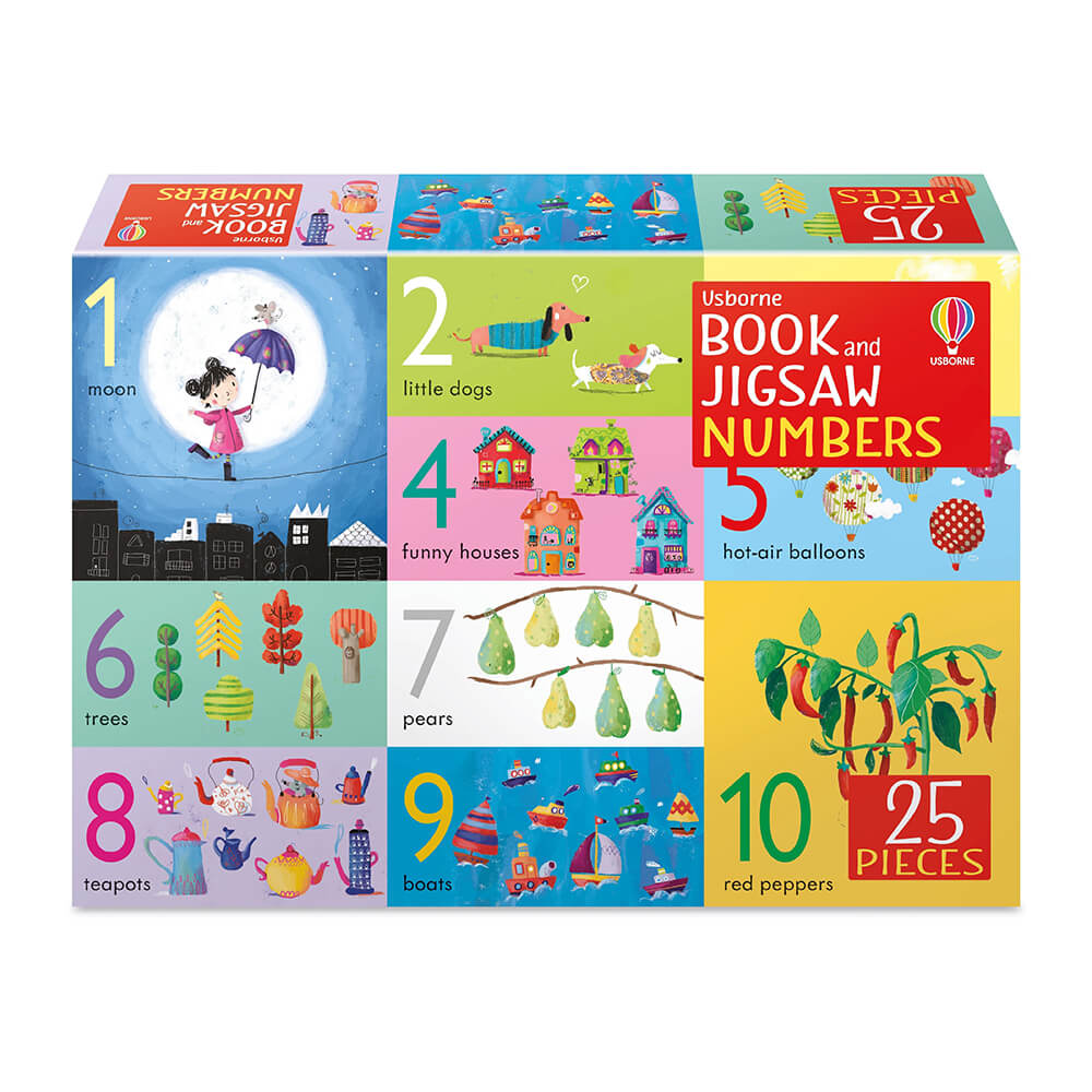 Usborne Numbers, Book & Jigsaw Puzzle (Book & Jigsaw Box Sets)