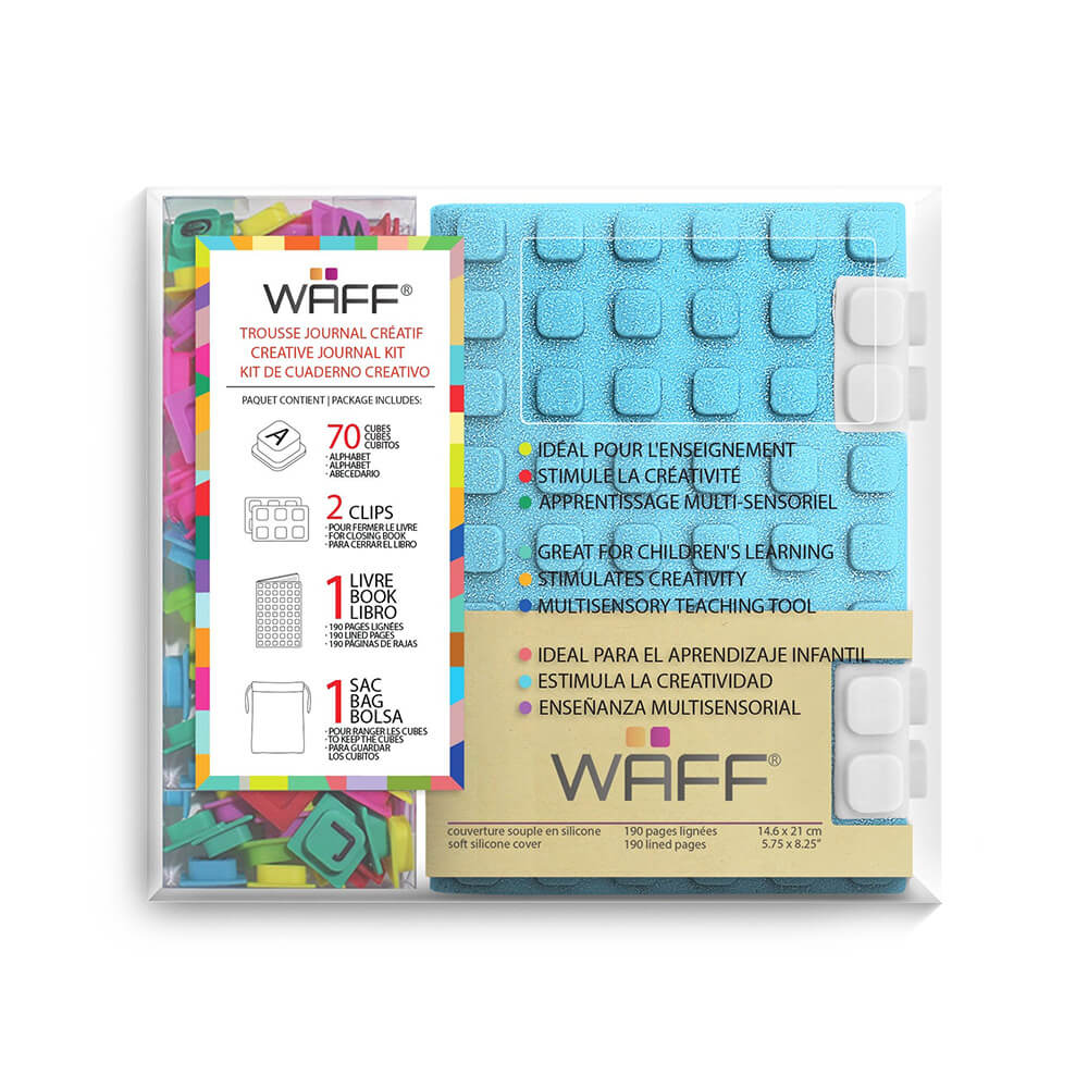 WAFF Medium Glitter Combo Journal (Aqua)