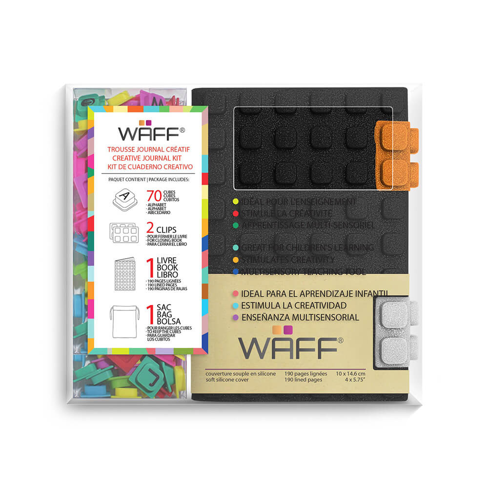 WAFF Medium Glitter Combo Journal (Black)