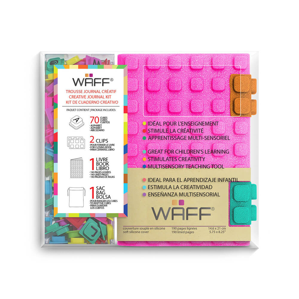 WAFF Medium Glitter Combo Journal (Pink)