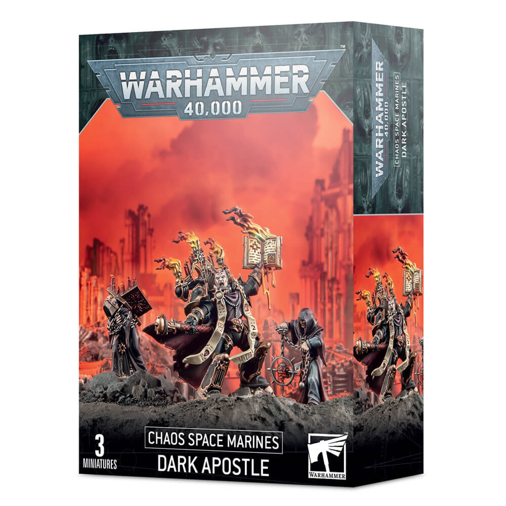 Warhammer 40K Chaos Space Marines Dark Apostle Miniature Set