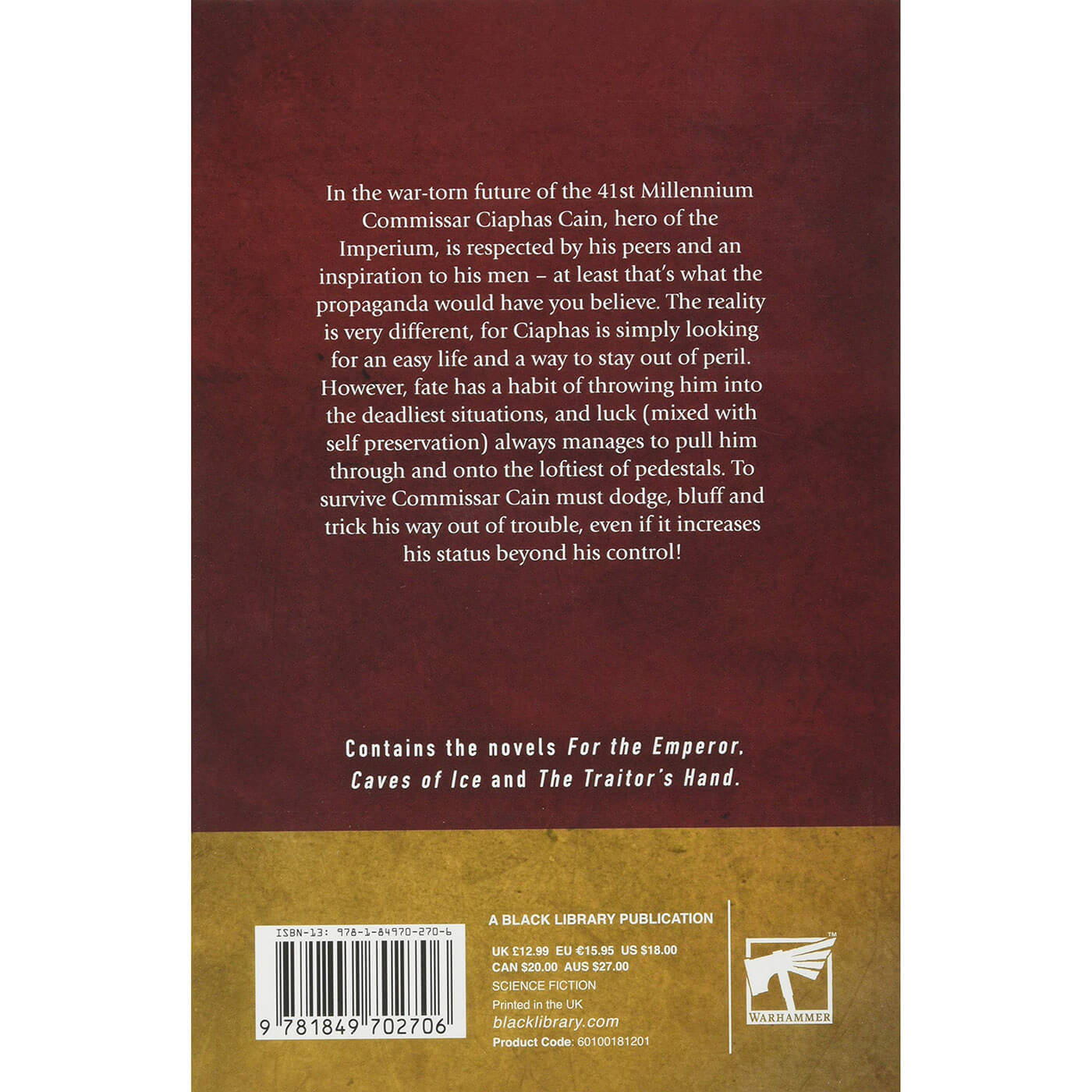 Warhammer 40k Ciaphas Cain Hero of the Imperium Paperback