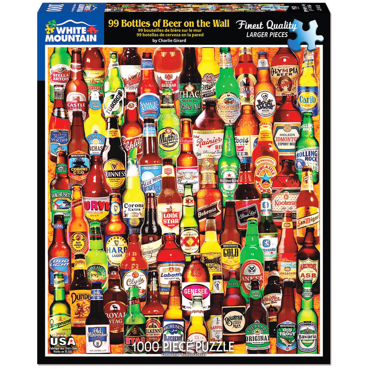 White Mountain Puzzles 99 Bottles of Beer 1000 Piece Jigsaw Puzzle