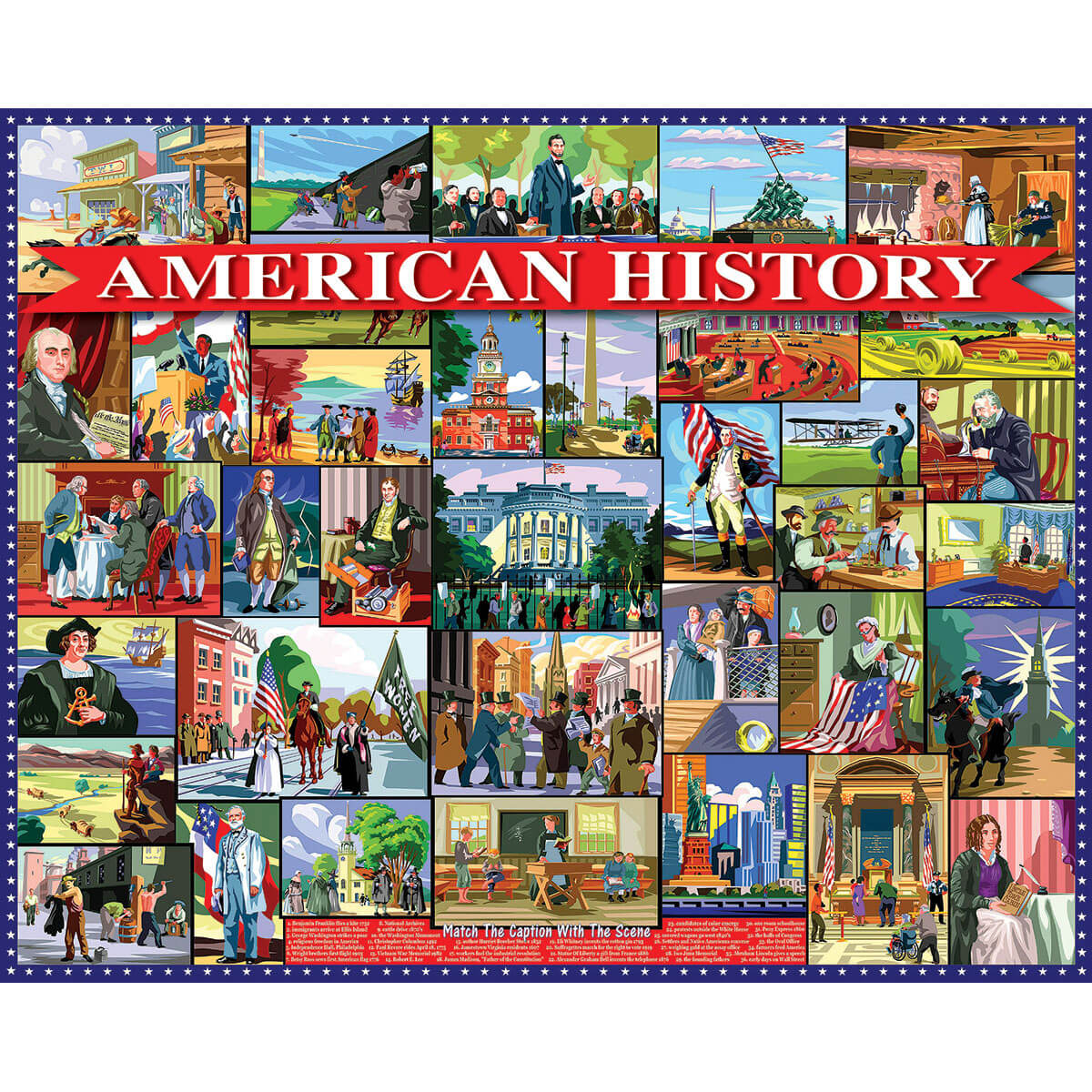 White Mountain Puzzles American History 1000 Piece Jigsaw Puzzle
