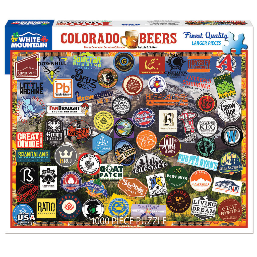 White Mountain Puzzles Colorado Craft Beer 1000 Piece Puzzle