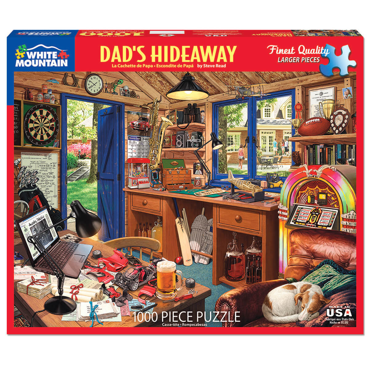 White Mountain Puzzles Dad’s Hideaway 1000 Piece Jigsaw Puzzle