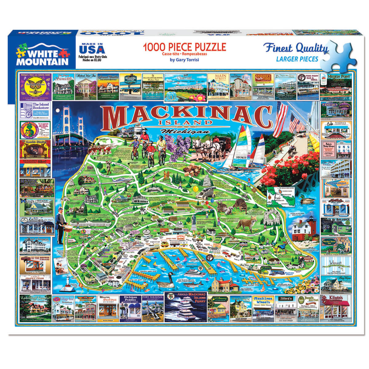 White Mountain Puzzles Mackinac Island 1000 Piece Jigsaw Puzzle