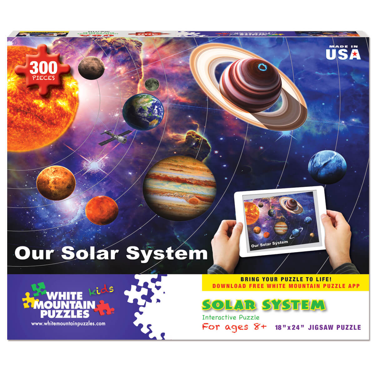 White Mountain Puzzles Our Solar System 300 Piece Jigsaw Puzzle