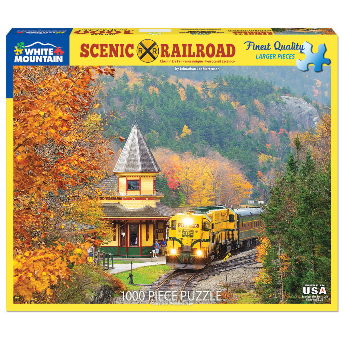 White Mountain Puzzles Scenic Railroad 1000 Piece Jigsaw Puzzle