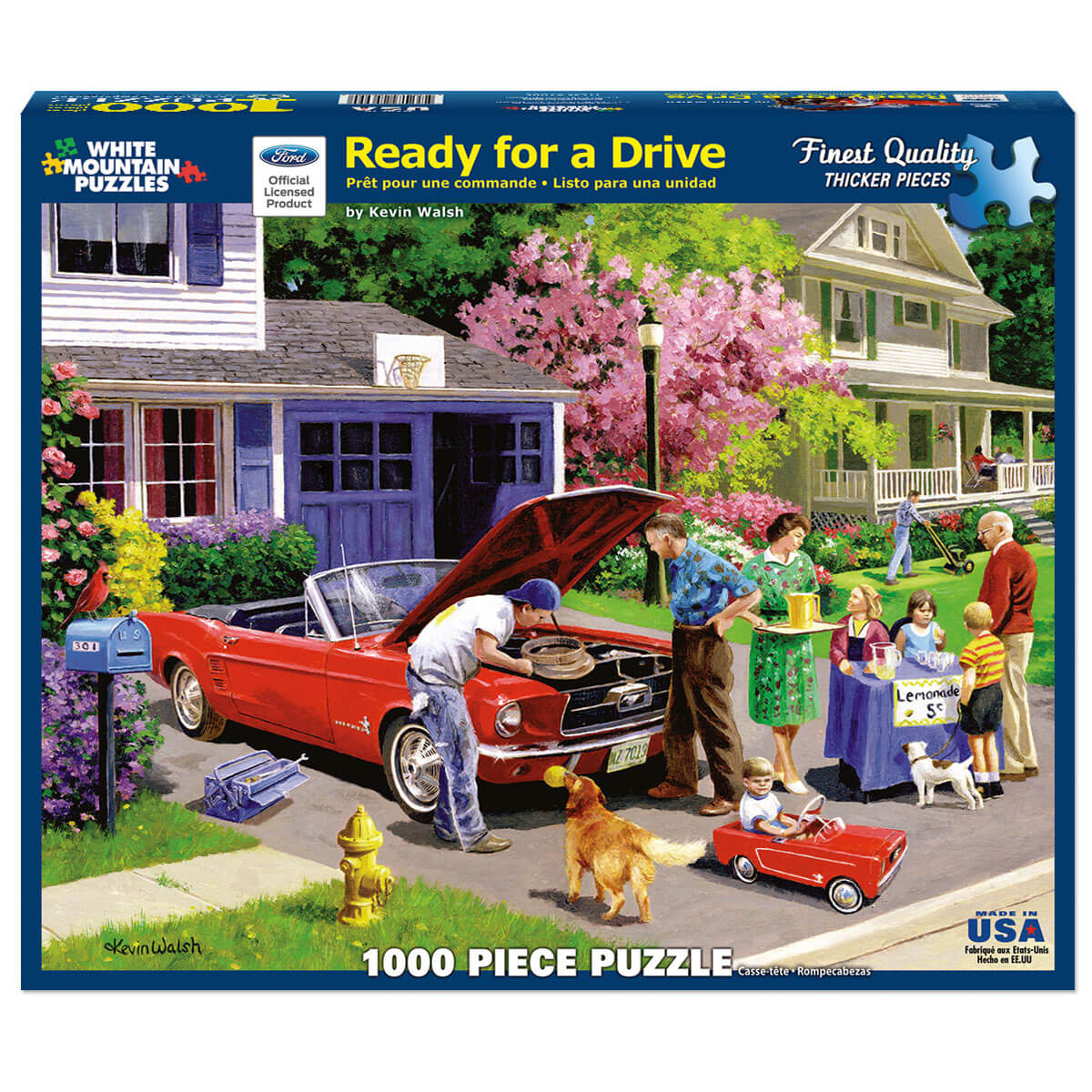 White Mountain Puzzles Ready for a Drive 1000 Piece Jigsaw Puzzle