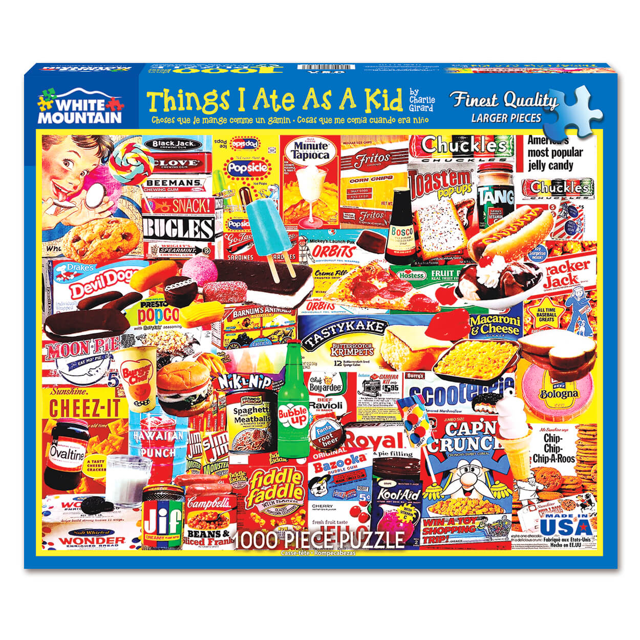 White Mountain Puzzles Things I Ate As A Kid 1000 Piece Jigsaw Puzzle