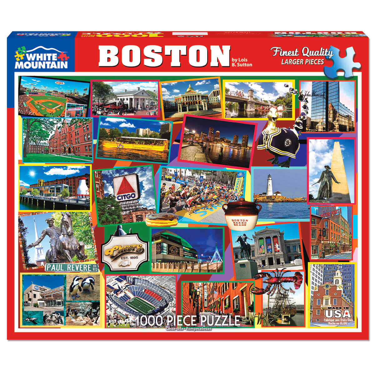 White Mountain Puzzles Boston 1000 Piece Jigsaw Puzzle